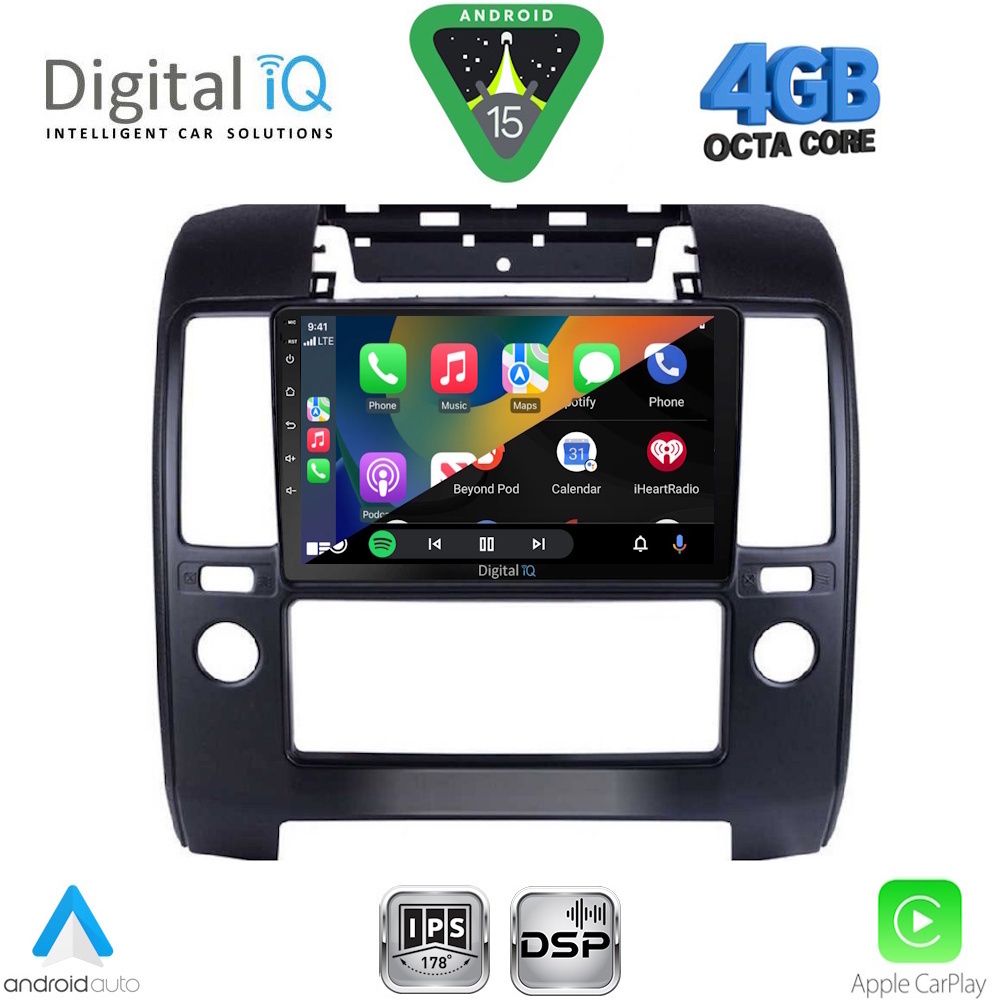 DIGITAL IQ RSG 6454_CPA A/C (9inc) MULTIMEDIA TABLET for NISSAN NAVARA D40 mod. 2006-2011 με A/C