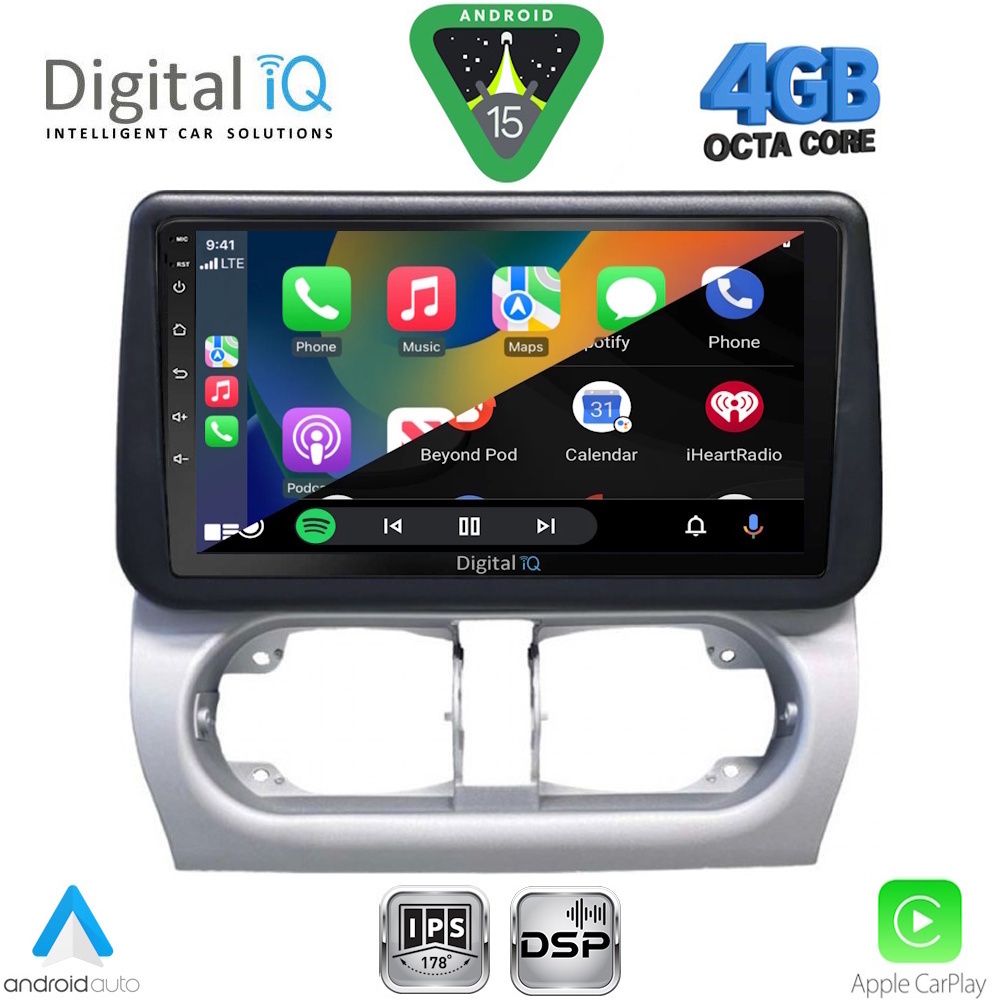 DIGITAL IQ RSG 6500_CPA (9inc) MULTIMEDIA TABLET for OPEL CORSA C mod 2000-2006 - TIGRA mod. 2004-2009