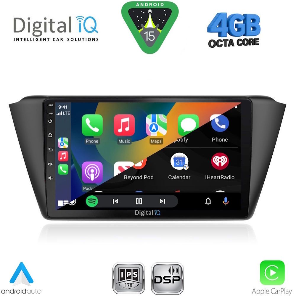 DIGITAL IQ RSG 6582_CPA (9inc) MULTIMEDIA TABLET for SKODA FABIA mod. 2015-2022