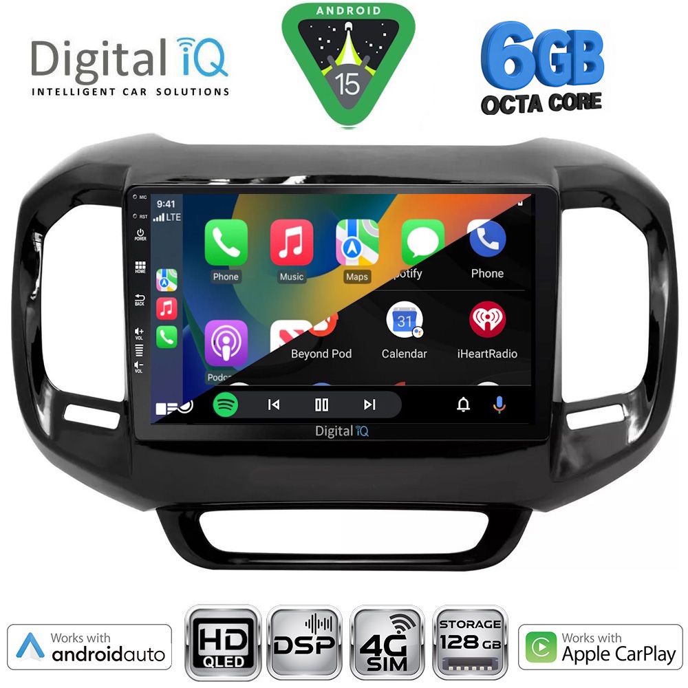 DIGITAL IQ BXF 17127_CPAA (9inc) MULTIMEDIA TABLET for FIAT TORO mod. 2017-2026
