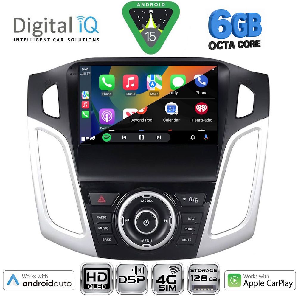 DIGITAL IQ BXF 17157_CPAA (9inc) MULTIMEDIA TABLET for FORD FOCUS mod. 2011-2018