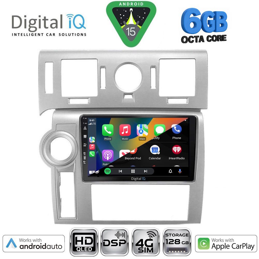 DIGITAL IQ BXF 17216_CPAA (9inc) MULTIMEDIA TABLET for HUMMER H2 mod. 2008-2009