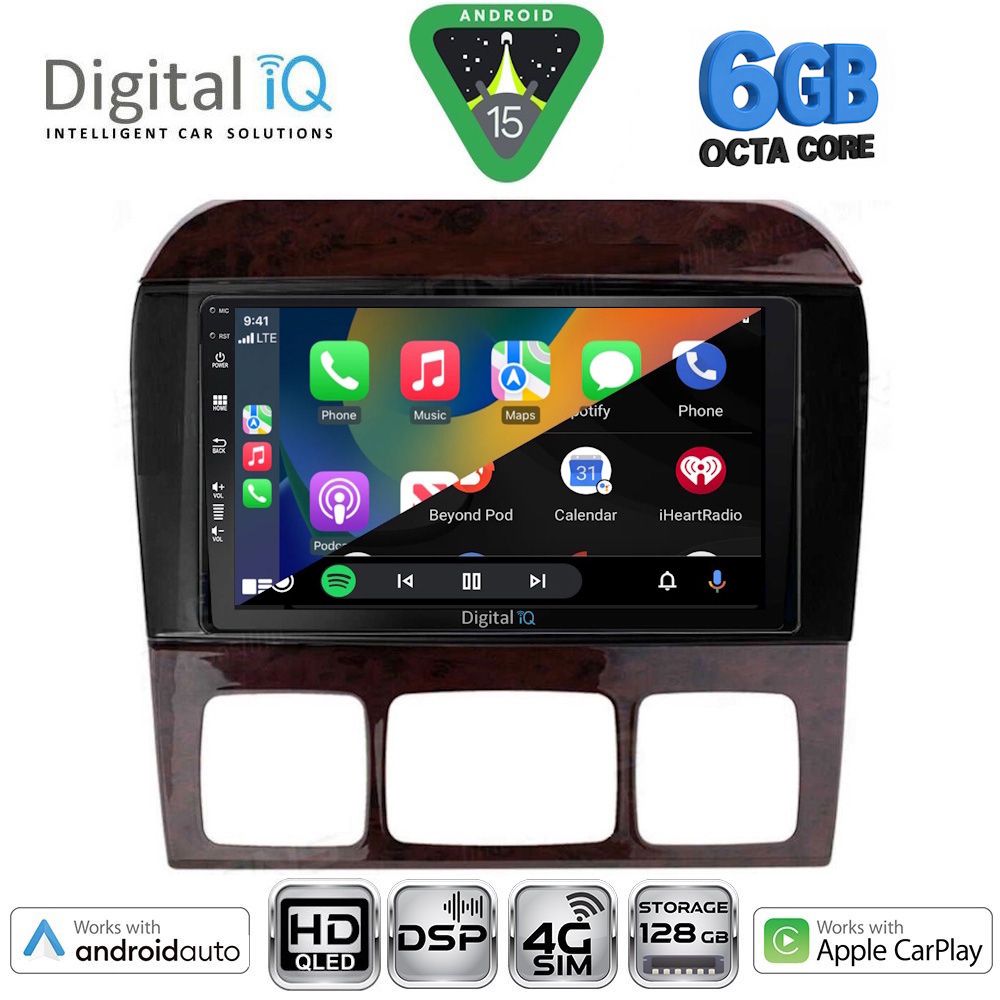 DIGITAL IQ BXF 17426_CPAA (9inc) MULTIMEDIA TABLET for MERCEDES S (W220) mod. 1998-2005