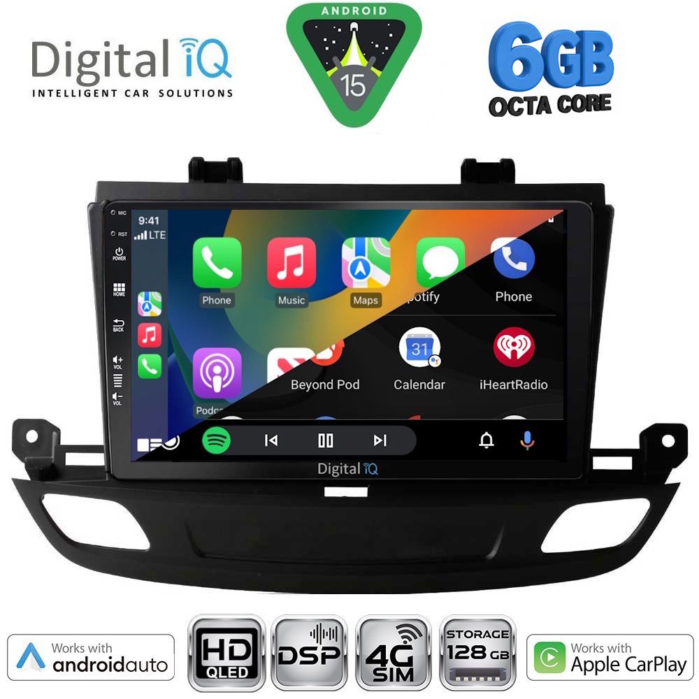 DIGITAL IQ BXF 17493_CPAA (9inc) MULTIMEDIA TABLET for OPEL INSIGNIA mod. 2018-2024