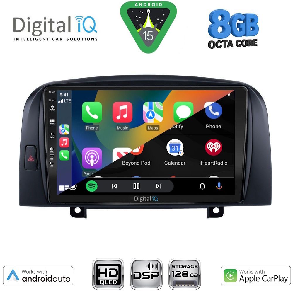 DIGITAL IQ BXF 18248_CPAA (9inc) MULTIMEDIA TABLET for HYUNDAI SONATA mod. 2006-2009