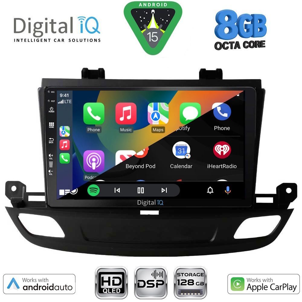 DIGITAL IQ BXF 18493_CPAA (9inc) MULTIMEDIA TABLET for OPEL INSIGNIA mod. 2018-2024