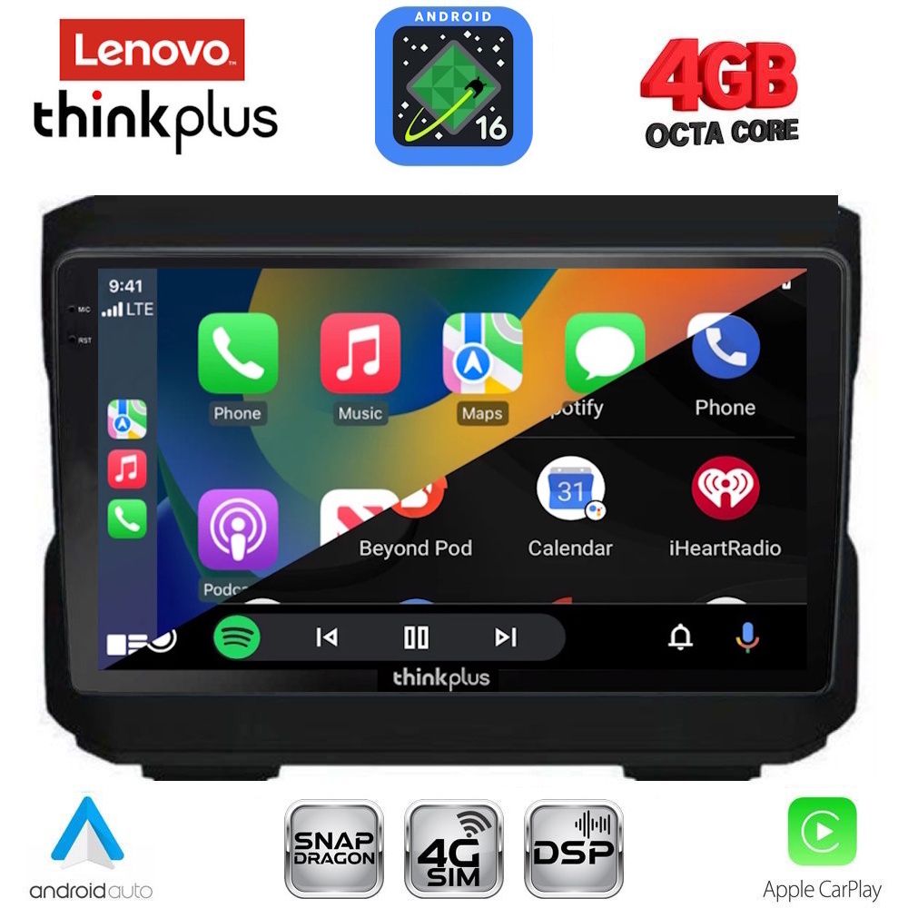 LENOVO LTG 7272_CPA (10inc) MULTIMEDIA TABLET for JEEP mod. 2007-2014 - DODGE mod. 2007-2014