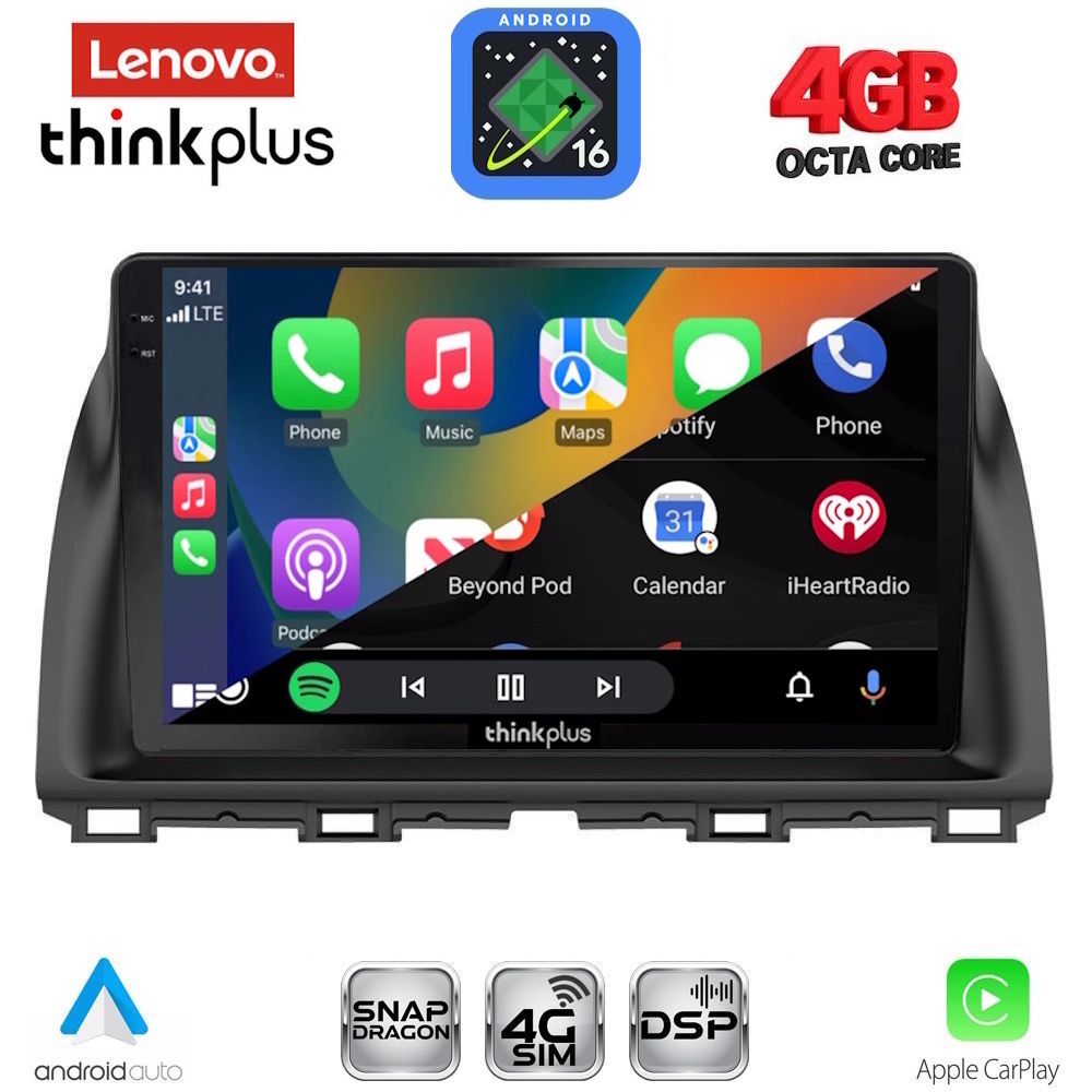 LENOVO LTG 7380_CPA (10inc) MULTIMEDIA TABLET for MAZDA CX5 mod. 2013-2017