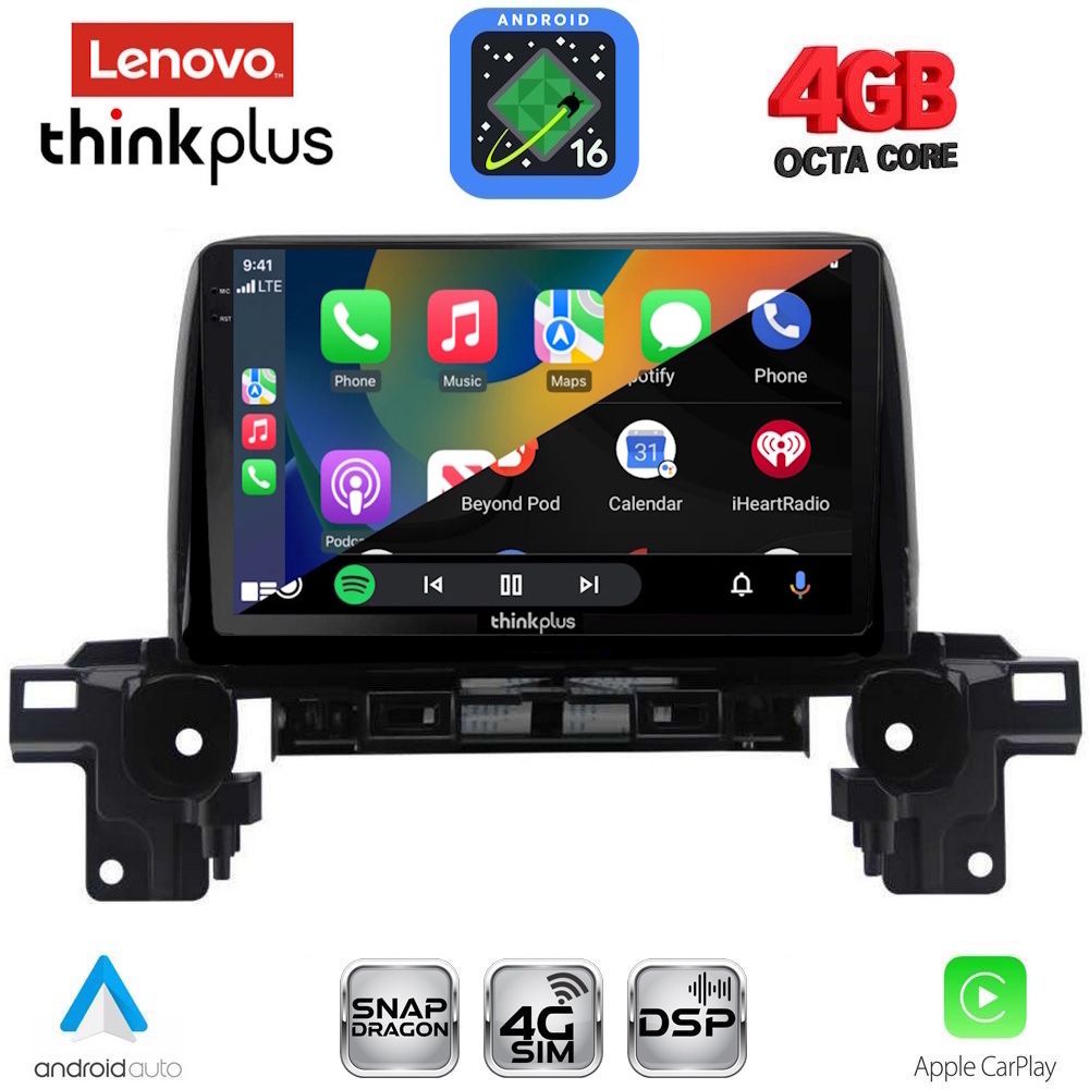 LENOVO LTG 7381_CPA (9inc) MULTIMEDIA TABLET for MAZDA CX5 mod. 2017-2025